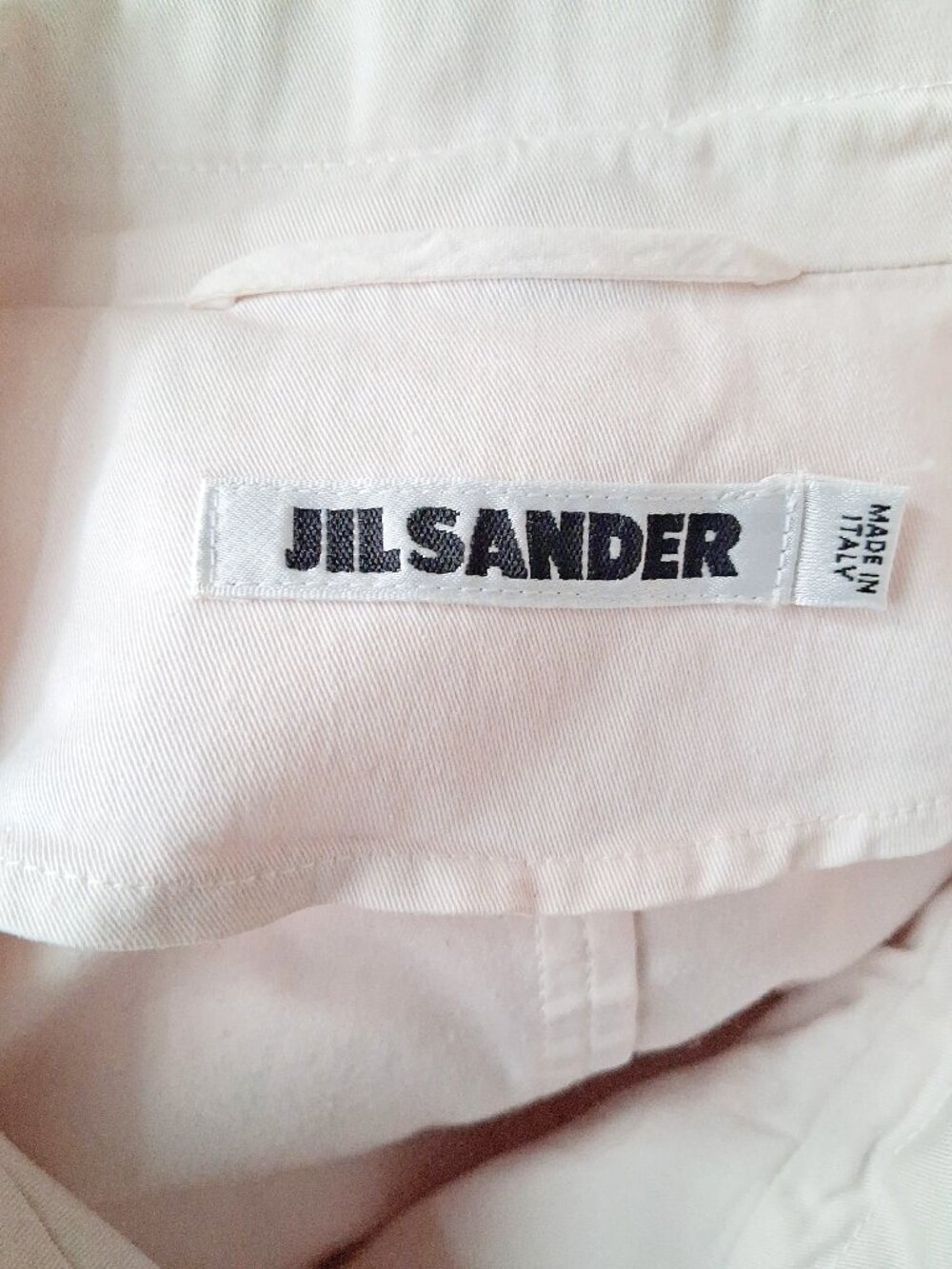 JIL SANDER Vintage 90s Cotton Jacket Pale Pink Light Weight Minimalist Italy 36 - Picture 7 of 13